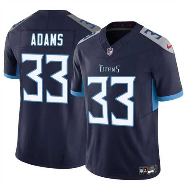 Men & Women & Youth Tennessee Titans #33 Jamel Adams Navy 2024 F.U.S.E. Vapor Limited Football Stitched Jersey